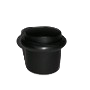 TOP08265N TOPE MOD.826 25MM INOX NEGRO MATE