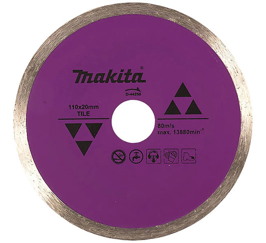 DISCO DIAMANTE RIN CONTINUO 4-3/8 " PARA AZULEJO,MARMOL MAKITA D44258