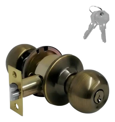 Cerradura Phillips Gamma Latón Antiguo | Seguridad Elegante