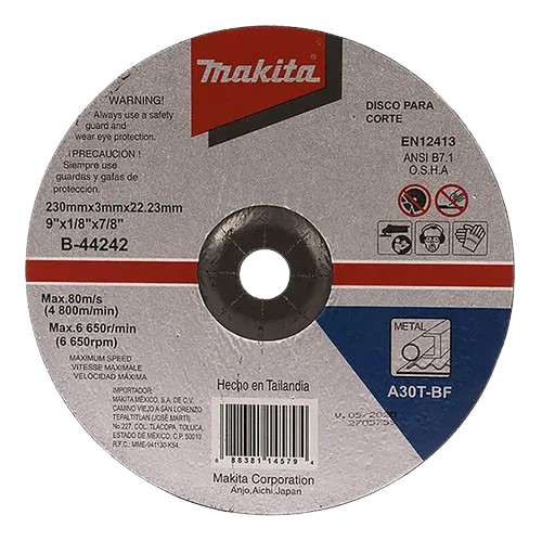 Disco Abrasivo 9" para Corte de Metal - Alta Durabilidad