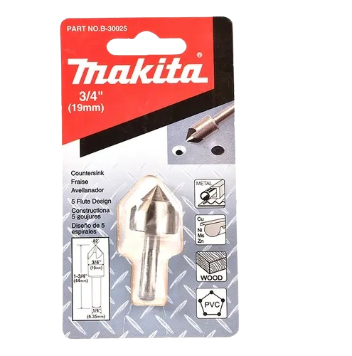 Avellanador HSS 3/4" Zanco Recto - Alta Durabilidad