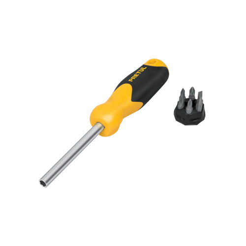 Desarmador con 6 Puntas Pretul – Acero Durable y Mango Seguro