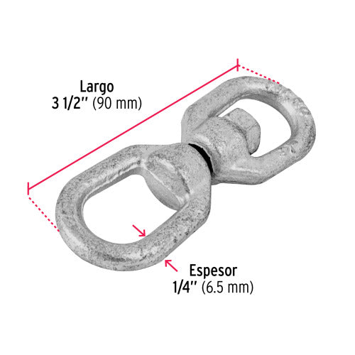 Destorcedor forjado de 1/4", FIERO
