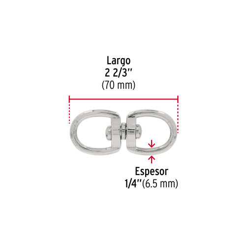 Destorcedor de Zinc para Cable 1/4' - Herramienta Profesional