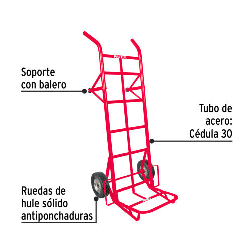 Diablo de Carga 450kg - Robustez y Movilidad en 1.5m
