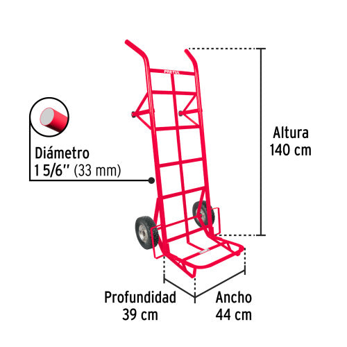 Diablo de Carga 450kg - Robustez y Movilidad en 1.5m