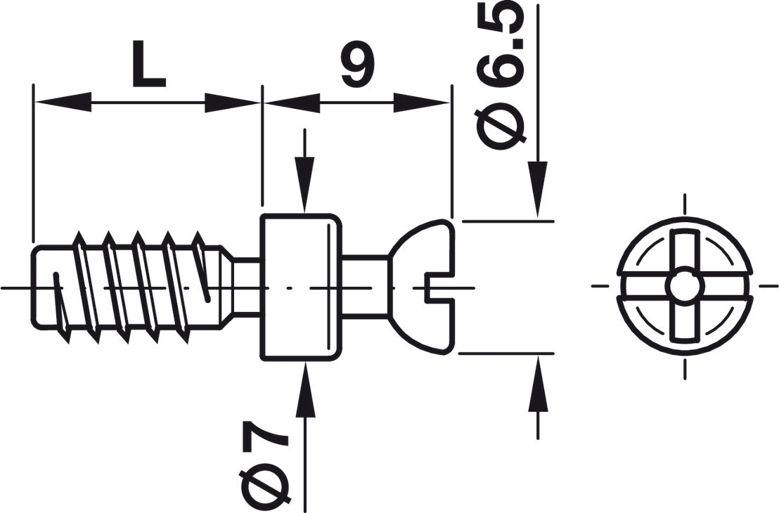 Perno Rafix Galv. D7 mm / B5/8 - Unión Perfecta para Muebles