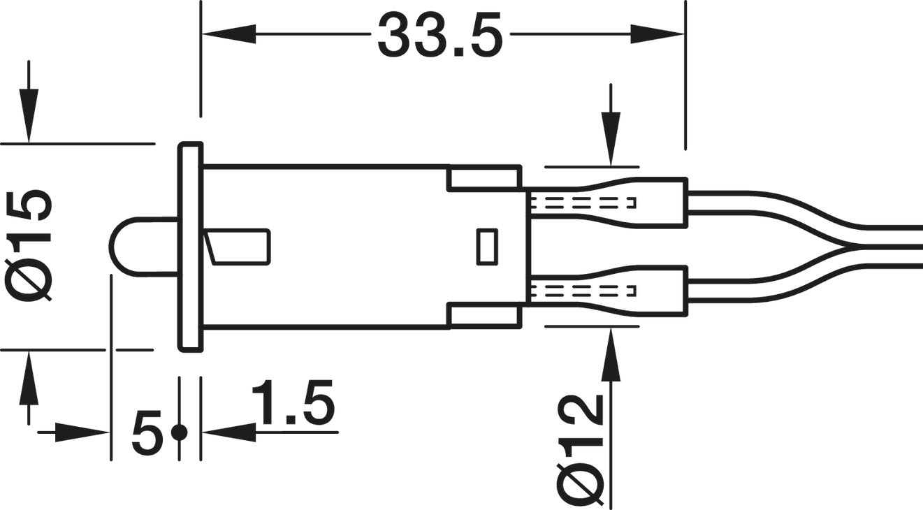 Interruptor de Puerta Häfele Loox - Iluminación Automática
