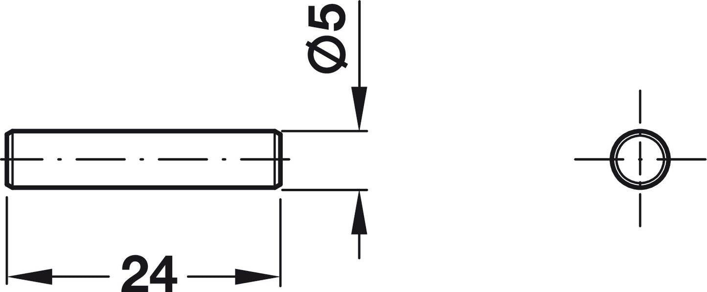 Soporte Entrepañ Acero Níquel 5×24 mm Häfele