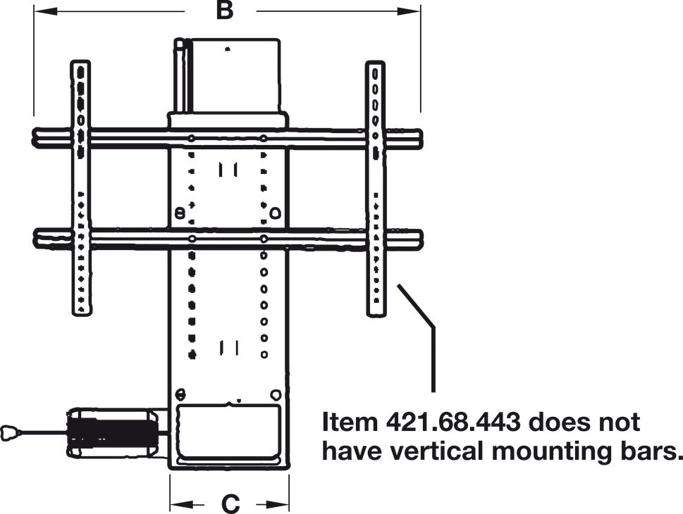 Elevador TV Motorizado 65" - 220lbs | Control Remoto