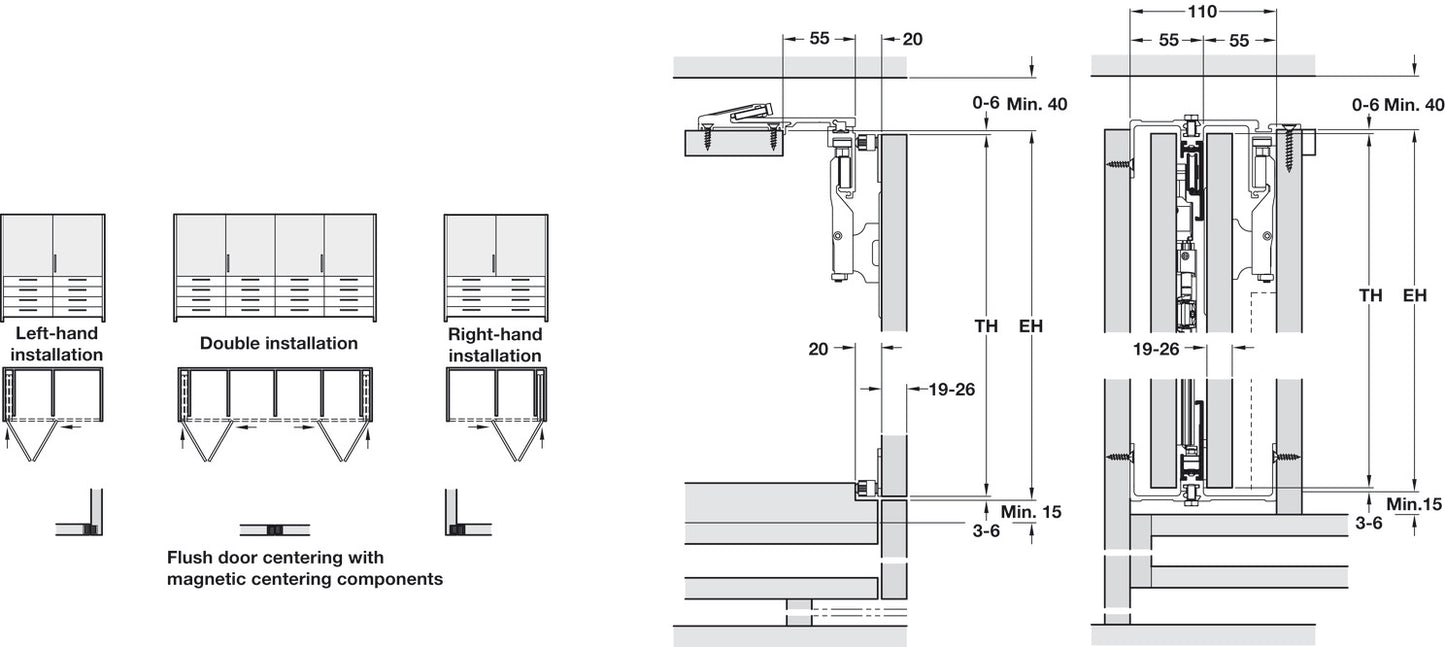 Mesa Plegable Concepta 1250-1850mm | Diseño Moderno y Práctico