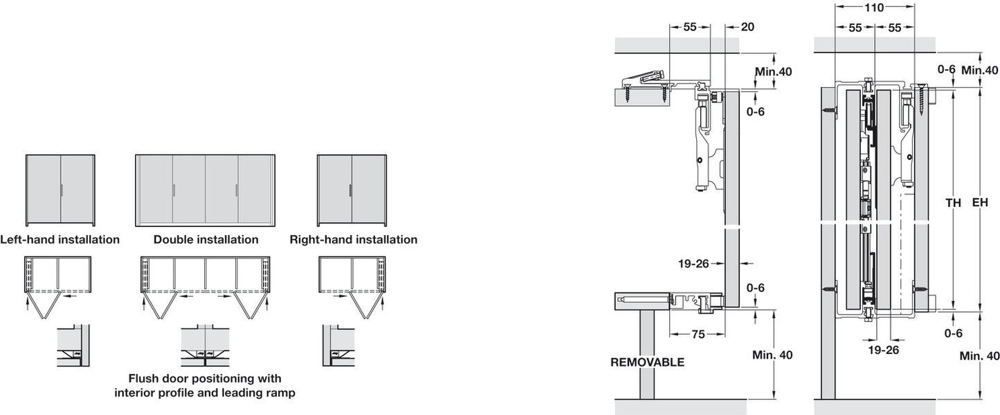 Mesa Plegable Concepta 1250-1850mm | Diseño Moderno y Práctico