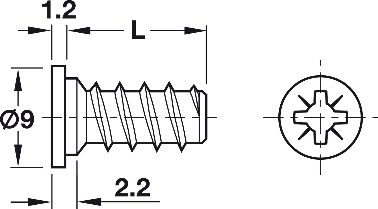Tornillo Varianta Niquelado 5×13.5 mm - Häfele