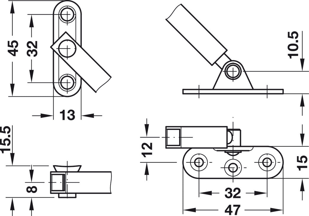 Sujetapas 250 mm Häfele - Seguro y Funcional