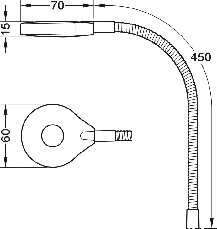 Lámpara Flexible Loox LED 3018 con Interruptor Táctil - Häfele