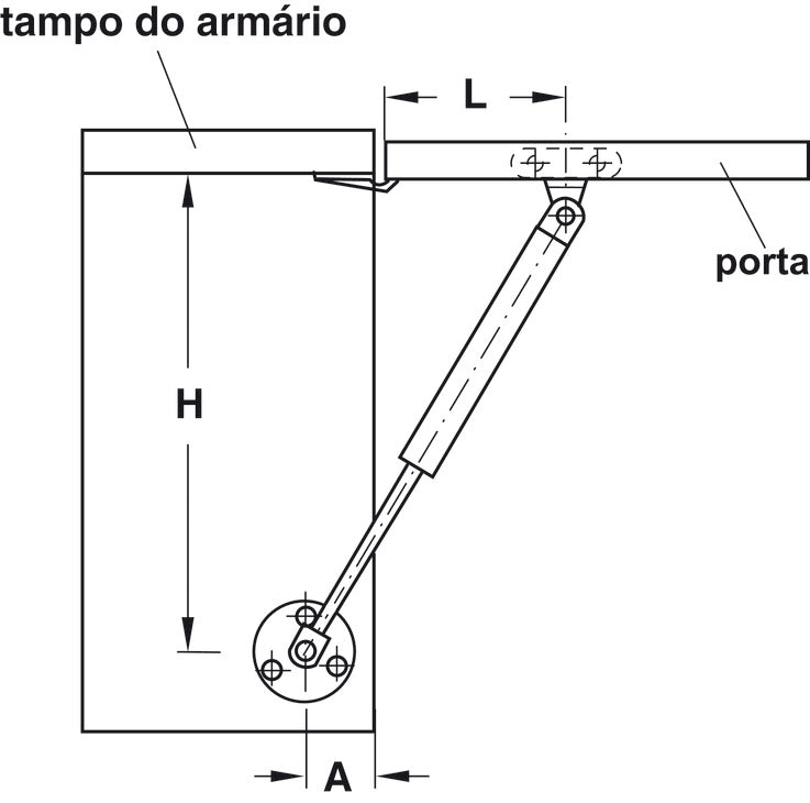 Pistón de Gas Häfele 60N - Suave y Duradero