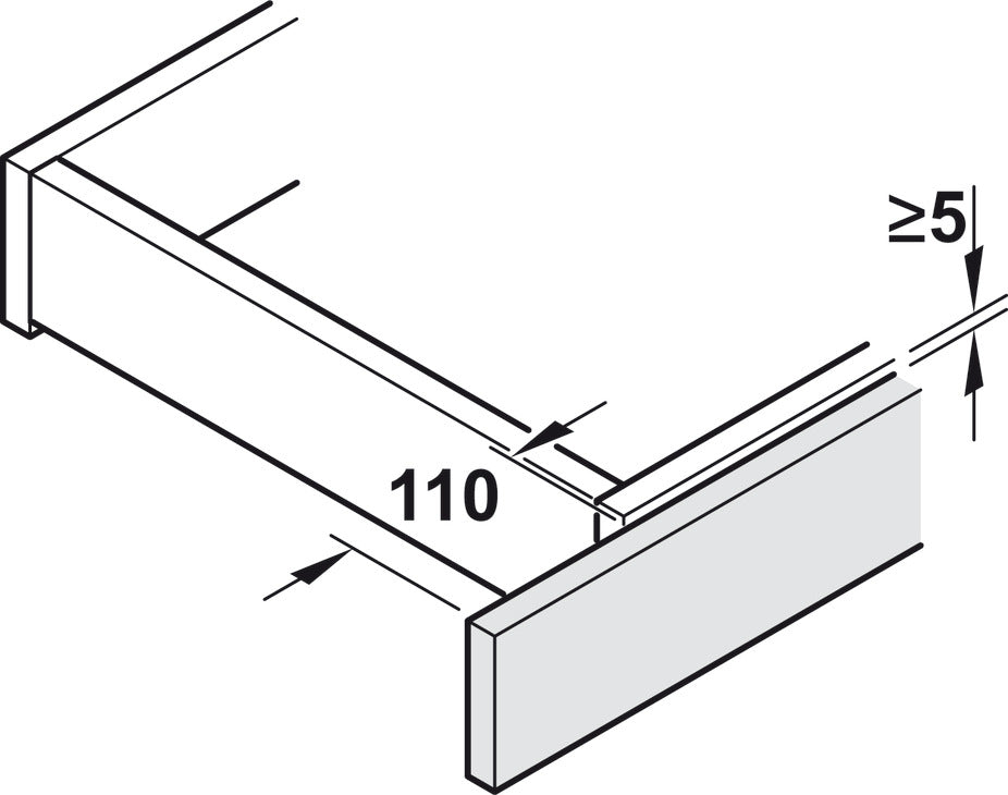 Concepta 25 Folding Table - Ajustable 1250-1850 mm