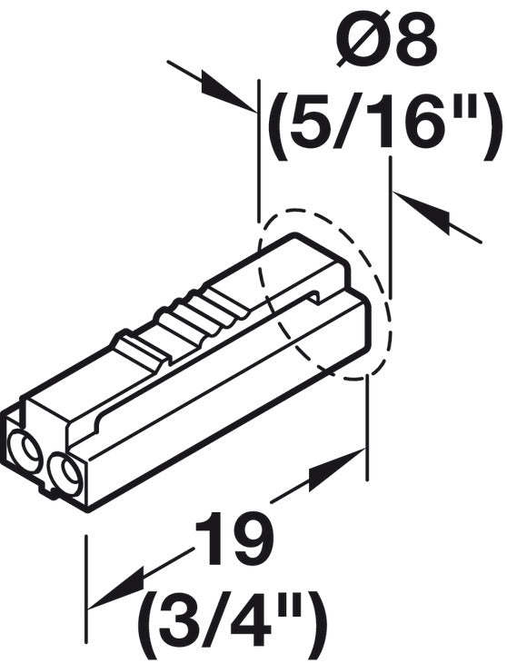 Cable de Extensión Häfele Loox5 2 Polos - Iluminación LED