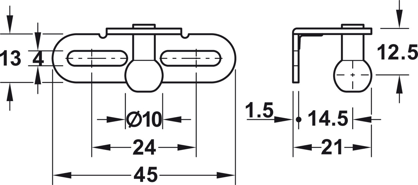 Muelle de Gas Acero Plástico 100N Häfele - Pistón para Muebles