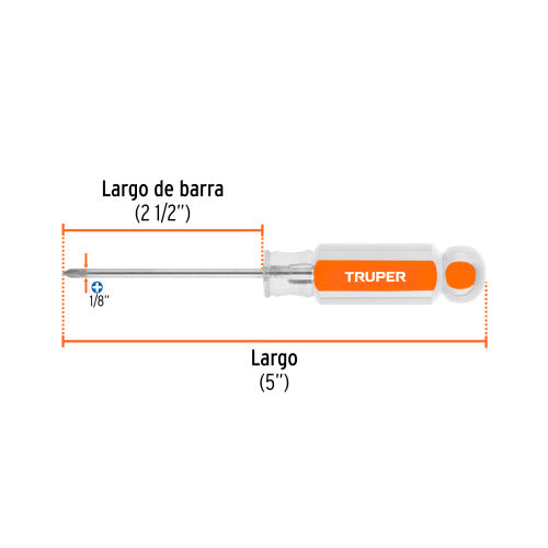 Desarmador Phillips #0 - Mango Acetato Duradero