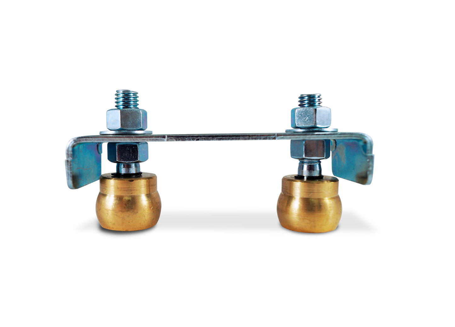 Guía Doble 35mm Bronce - Riel Corredizo Ducasse