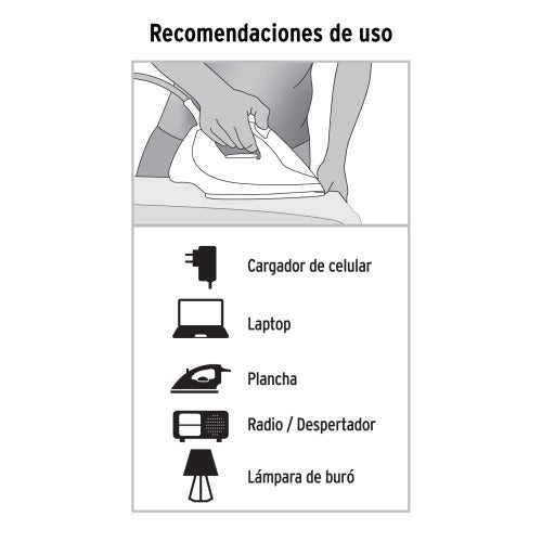 Extensión Eléctrica Voltech 10m - Café Ideal Hogar