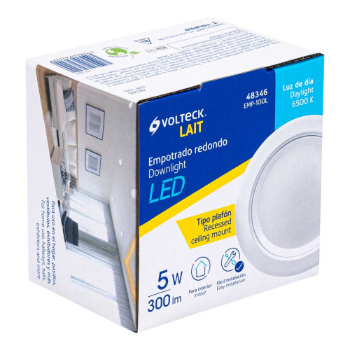 Luminario LED Empotrable 5W - Iluminación Moderna