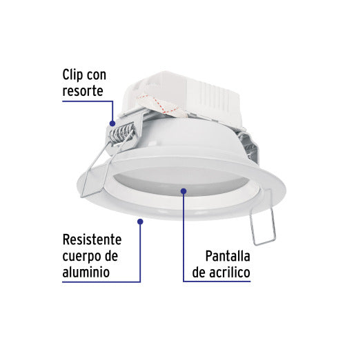Luminario LED Empotrable 5W - Iluminación Moderna