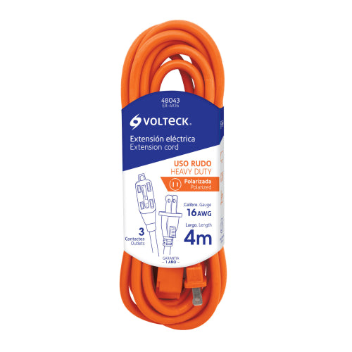 Cable Calibre 16 con 3 Clavijas - Seguridad y Durabilidad