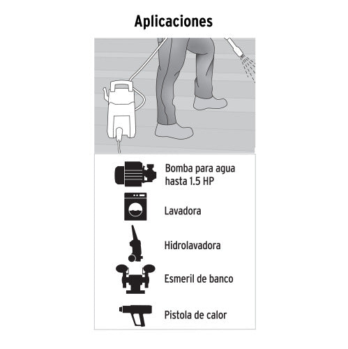 Extensión Triple Tipo Abanico Calibre 16 | Calidad Duradera
