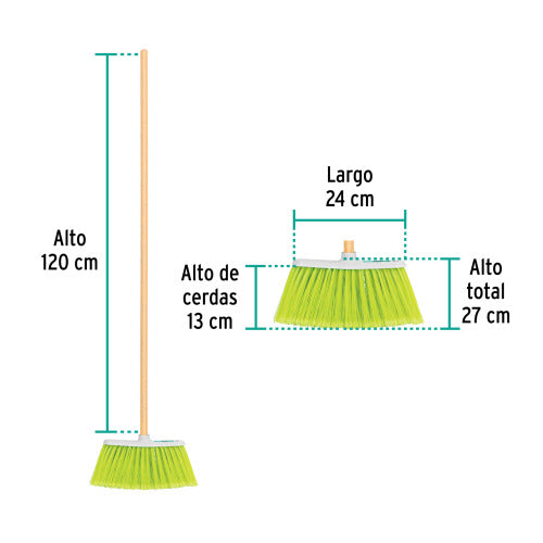 Escoba de Vinilo Grande - Limpieza Profunda y Duradera