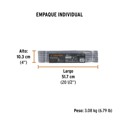 ESLINGA 4" X 8M - Resistente y Segura