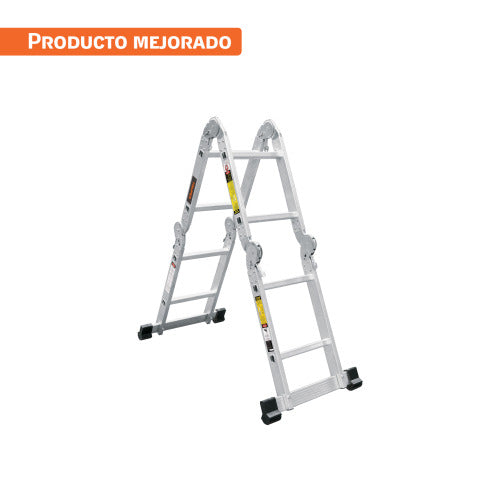 Escalera Multiposición de 8 Peldaños - Seguridad y Versatilidad