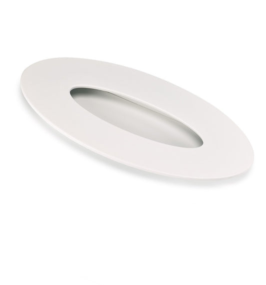 Jaladera Oval Blanca Mod. 3780 - Minimalista | Estamp