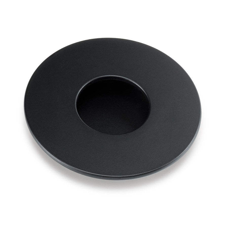Jaladera Embutir Negro Mate - Minimalista para Muebles Modernos