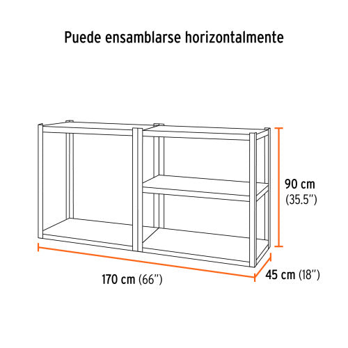 Estante Metálico 5 Niveles 80kg - Resistente y Duradero