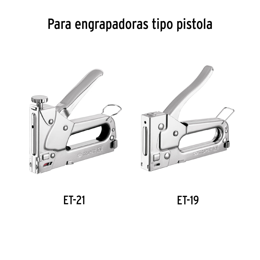 Grapas 1/4" ET-21-1/4 - Pack de 1000 Uds. | Calidad Premium