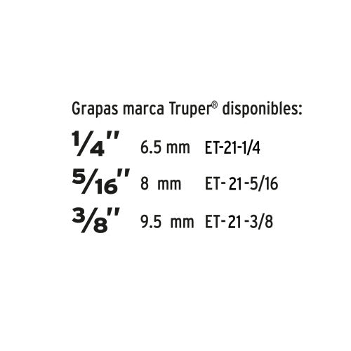 Engrapadora Profesional ET-21 - Seguridad y Ajuste Fácil