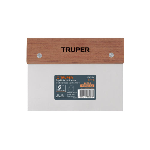 Espátula Acero Inoxidable 6x3" - Profesional y Duradera