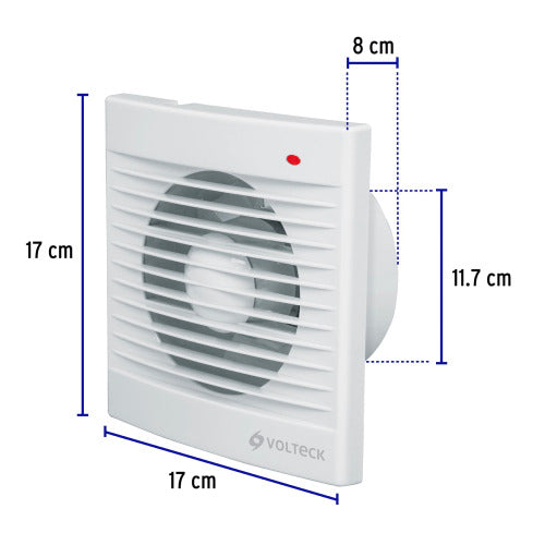Extractor de Aire 5" Blanco - Potente y Compacto