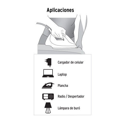 Extensión Doméstica de 6 Entradas - Conectividad Máxima