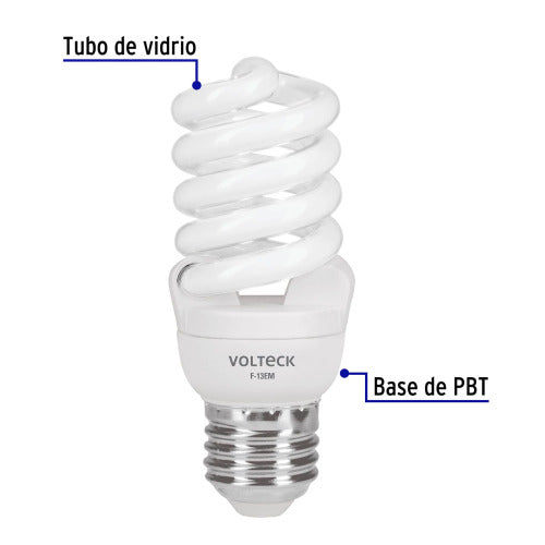Foco Mini Espiral 13W - Luz Día Brillante y Económica