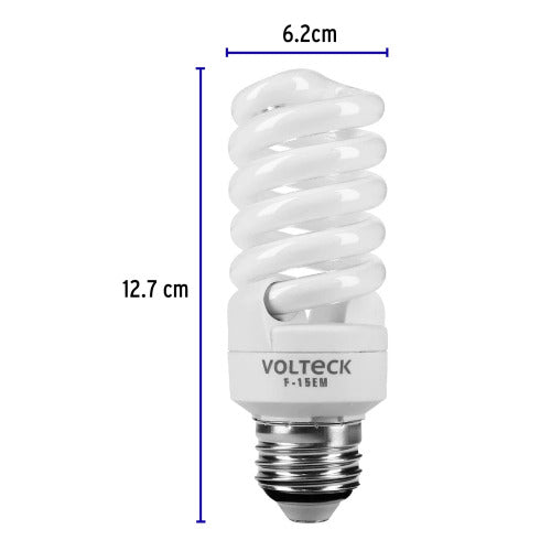 Foco Espiral 15W Mini Voltech - Ahorro Energético