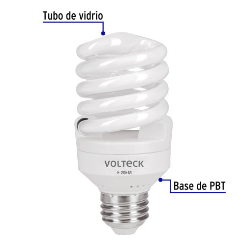 Foco LED 20W Espiral Mini Voltech - Ahorro Energético