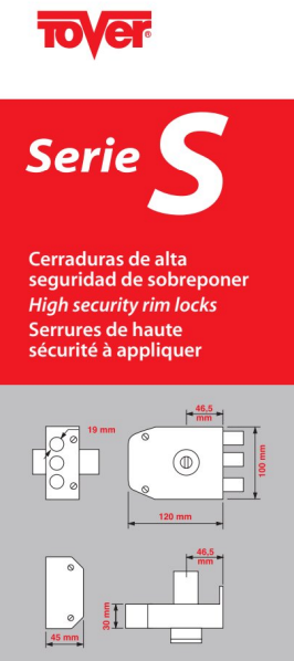 Cerradura S2 Texturizada de Alta Seguridad