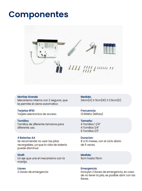 Cerrad. Digital Huella IDL-300F - Alta Seguridad & Diseño