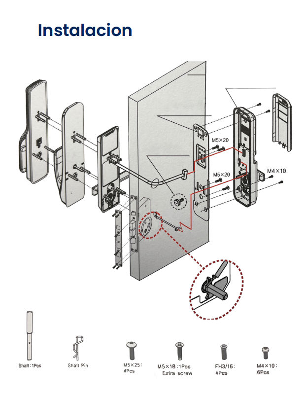 Cerrad. Digital Huella IDL-300F - Alta Seguridad & Diseño