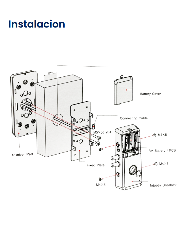 Cerrojo Digital M-1190T para Puertas Corredizas | Seguridad Avanzada