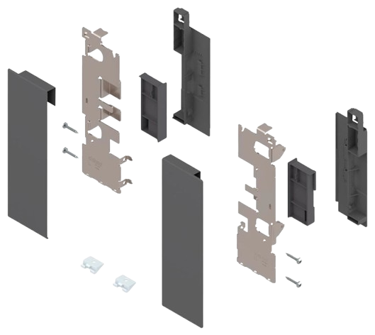 Fijación Frontal LEGRABOX Altura C Gris Orion - Blum