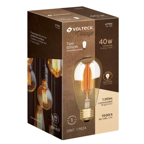 Lámpara Vintage 40W - Estilo Retro & Energía Eficiente